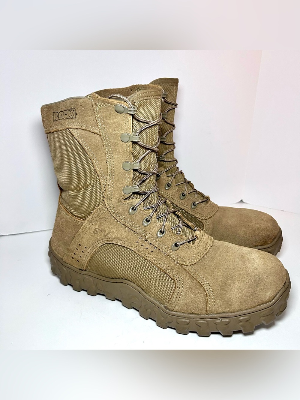 Rocky S2V Special Ops Tactical Military Boots Men’s 13 Wide Coyote Brown